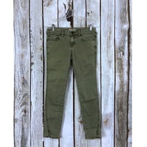 Free People Herringbone Skinny Crop Jeans